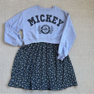 Disney Zara Mickey Dress 13-14 Beautiful